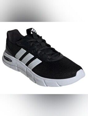 ADIDAS CLOUD FLEX FOAM LACE UP MENS SNEAKERS COLOR BLACK